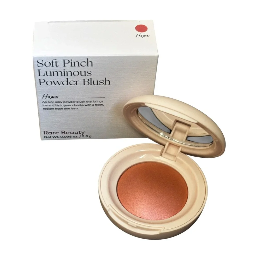 Rare Beauty Soft Pinch Luminous Powder Blush Hope Shimmer Pink 0.098oz NIB